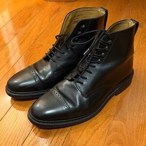 Myrqvist Tjärnö Black Calf Leather Goodyear Welt Boots - US 8.5